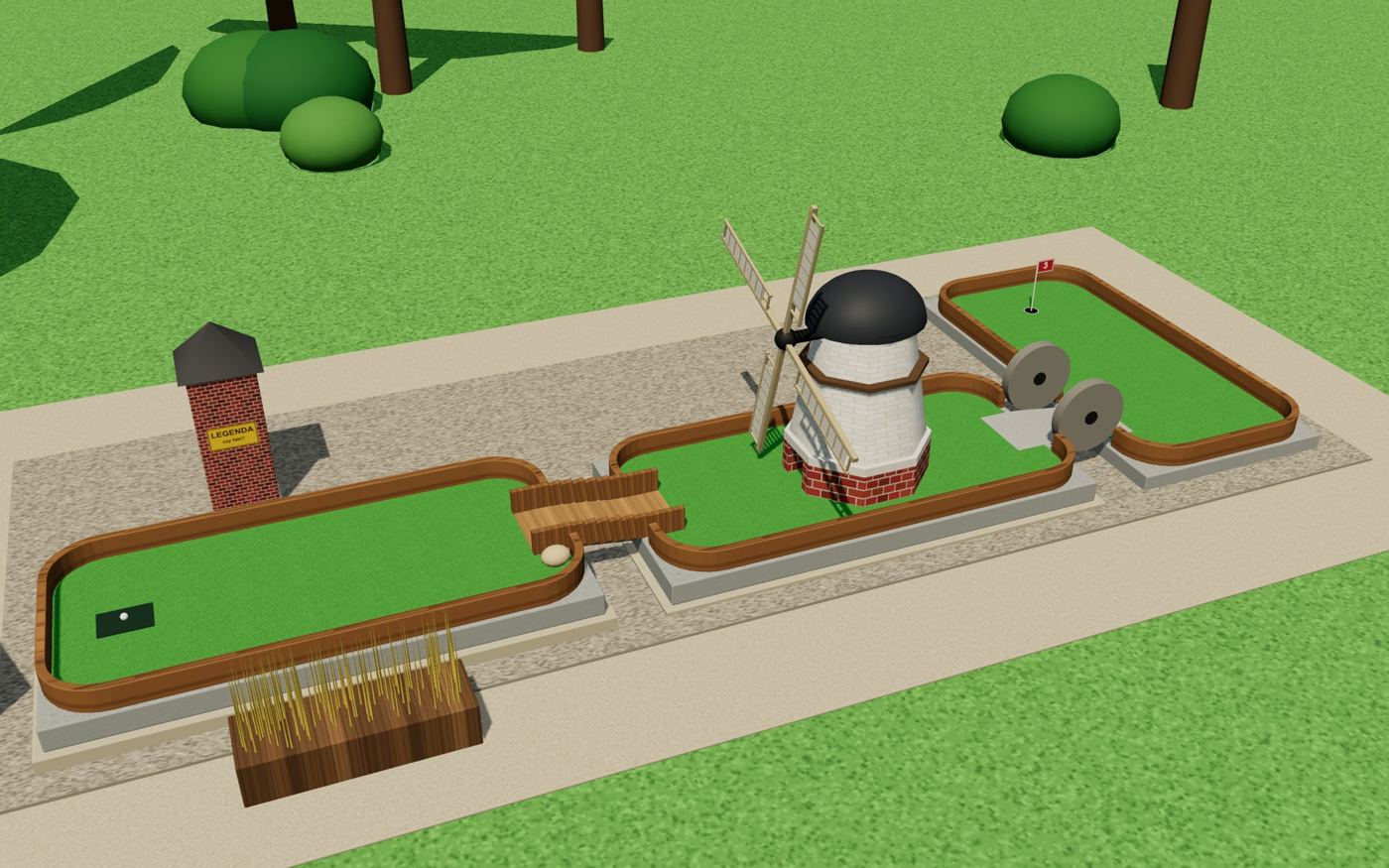 Illustrative visualisation of the hole: Where the wind ground the flour