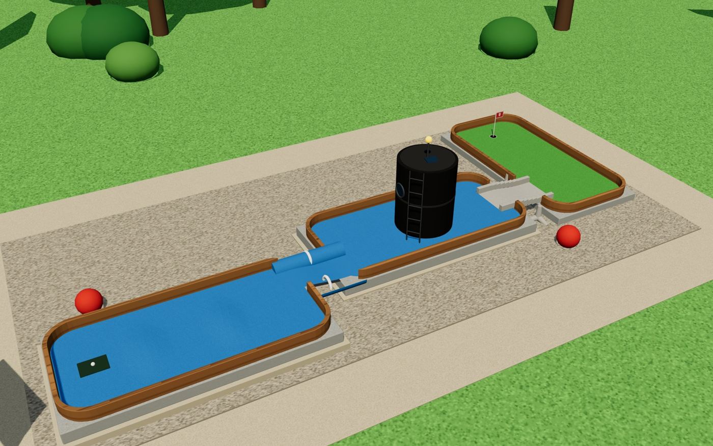 Illustrative visualisation of the hole: The mysterious barrel