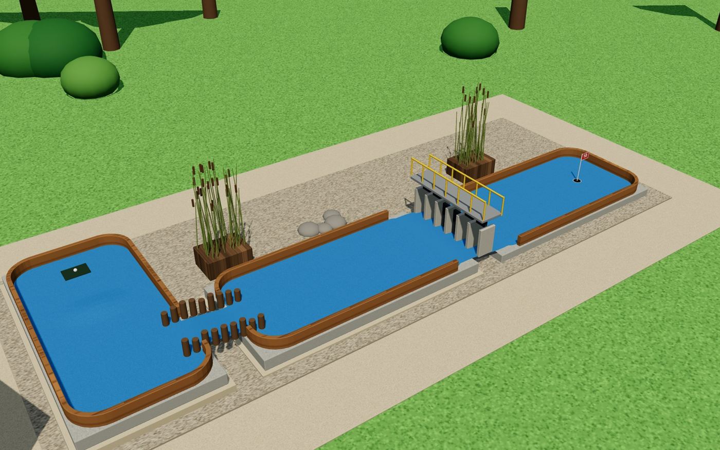 Illustrative visualisation of the hole: A gate against the storm